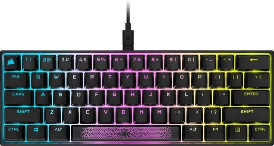 Corsair K65 RGB Mini 60% Mechanisch Qwerty Gaming Toetsenbord - MX Red Switch