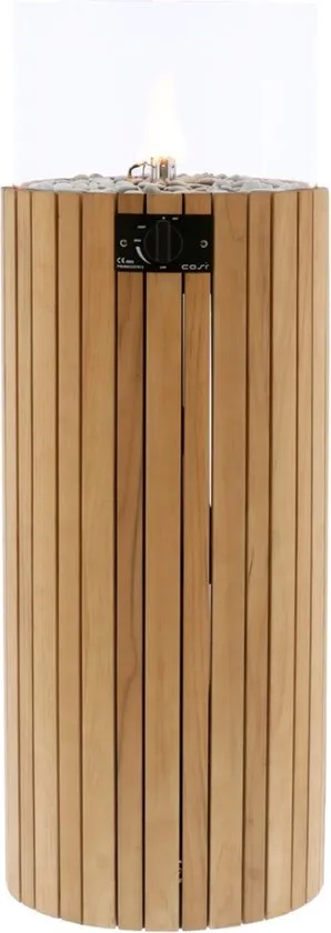 Cosi Fires - Cosiscoop Pillar Teak L - Vuurtafels - Hout - Bruin