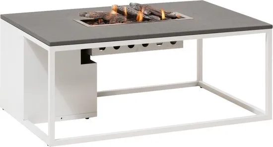 Cosi Fires - Vuurtafel Cosiloft white / grey (120cm) - Vuurtafels - Aluminium - Grijs