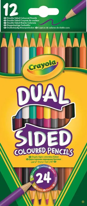 Crayola 12 Duo-kleurpotloden (24 kleuren)
