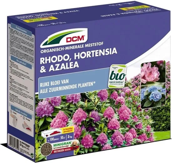 DCM Meststof Rododendrons/ Hortensia's/ Azalea's (3KG)