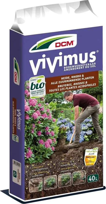 DCM Vivimus® Heide, Rhodo & alle Zuurminnende planten 40ltr