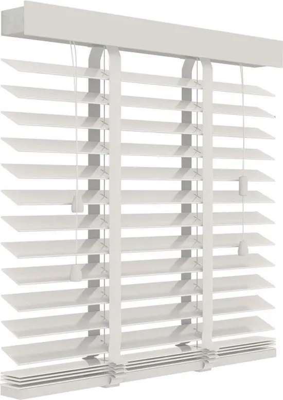Decosol Houten Jaloezie - 50 mm - Wit - 160x180cm