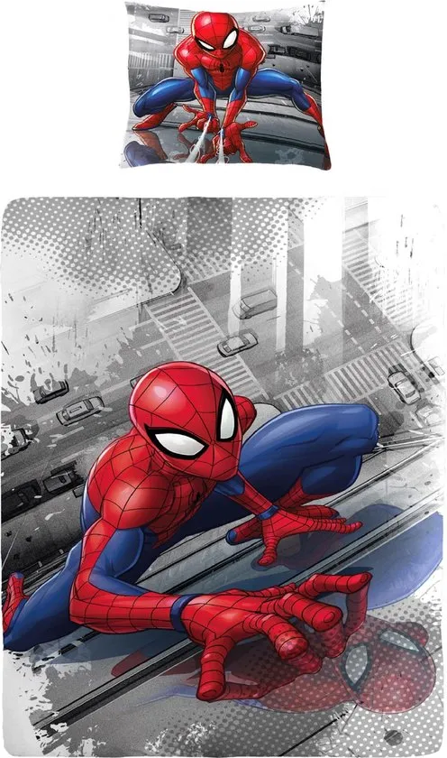 Dekbedovertrek Spider-Man Grijs 140 X 200 Cm