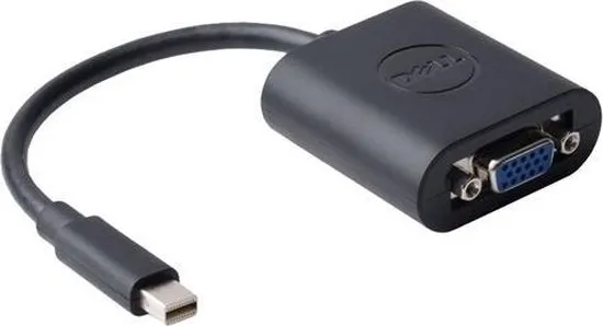 DELL 470-13630 kabeladapter/verloopstukje VGA FM Mini DisplayPort M Zwart