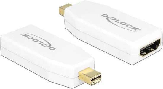 DeLOCK 65582 tussenstuk voor kabels mini Displayport 1.2 HDMI-A Wit