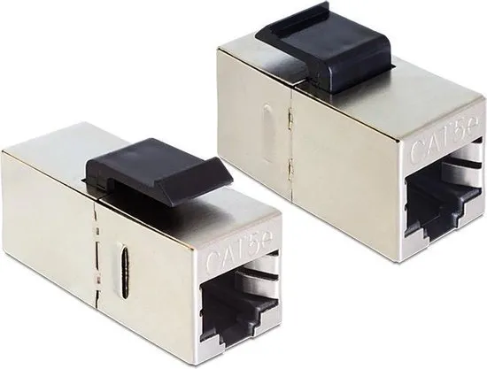 DeLOCK 86204 kabeladapter/verloopstukje RJ45 Zwart, Zilver