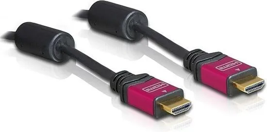 Delock - Kabel HDMI A-A St-St 1.3 3,0m rot Premium