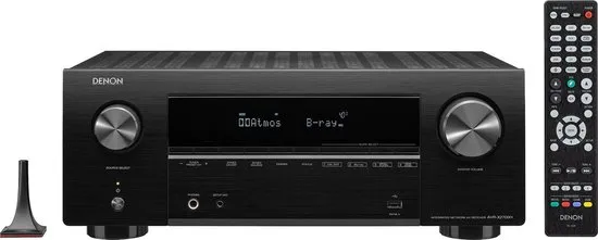 Denon AVR-X2700H DAB 7.2 AV-Receiver - 150W per kanaal - 6 HDMI-ingangen - DAB+ Radio - 8K & 4K Beeldkwalieit - Dolby Atmos - Muziek Streaming - Spraakbesturing - HEOS Built-In - Zwart