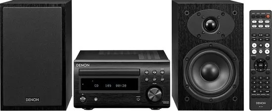 Denon D-M41 - Zwart - Mini HiFi-systeem met CD, Bluetooth en FM/AM-tuner