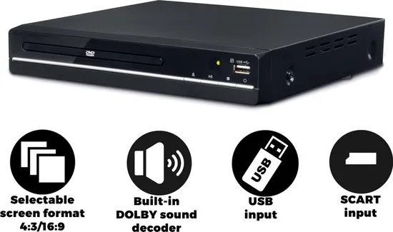 Denver DVH-7787 - DVD speler met HDMI - Zwart