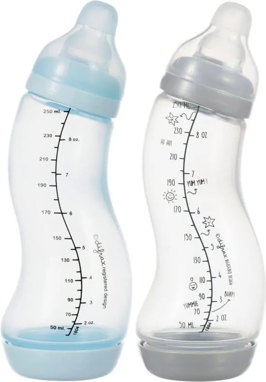 Difrax Baby fles Small - 250 ml - 2 Stuks