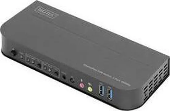 Digitus DS-12850 2 + 2 poorten KVM-switch DisplayPort, HDMI Afstandsbediening, Toetsenbord 4096 x 2160 Pixel