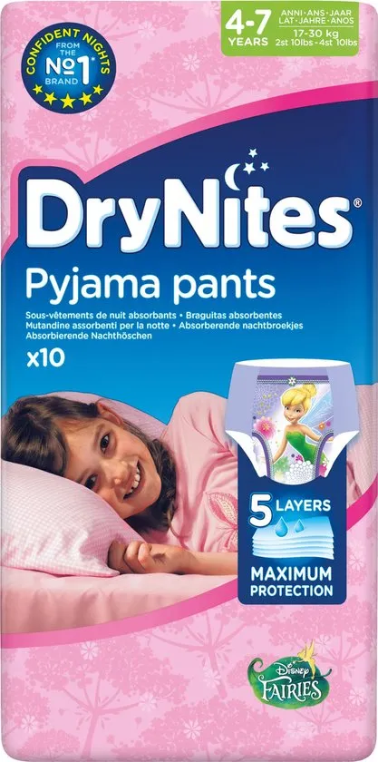 DryNites® 3-5 meisje 10 stuks