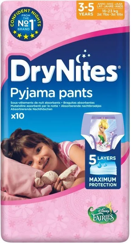 DryNites® 4-7 meisje 10 stuks
