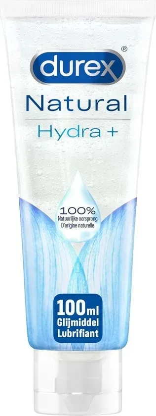 Durex Glijmiddel Natural - Hydraterend - 100% natuurlijk - waterbasis - 100 ml
