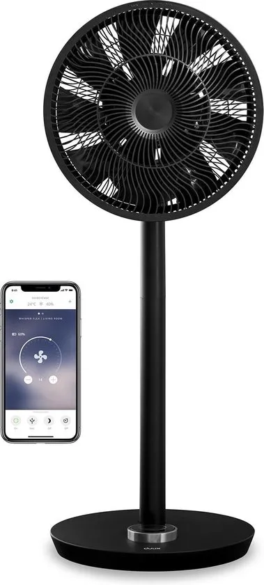 Duux Whisper Flex Smart Ventilator Zwart - Fluisterstil - WiFi en App - 26 standen - Energiezuinig