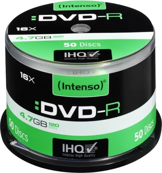DVD-R Intenso 4,7GB 50pcs CakeBox 16x