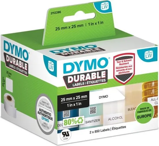 DYMO Durable Wit Zelfklevend printerlabel