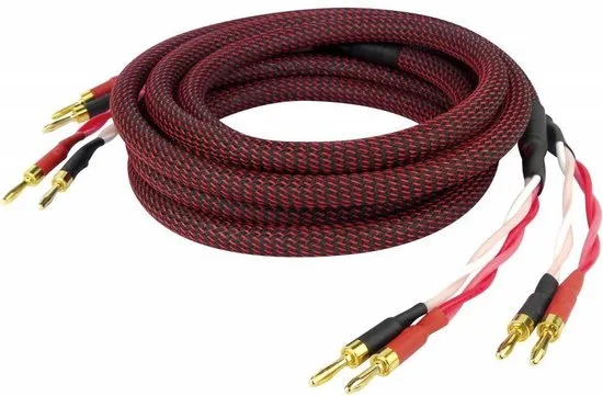 Dynavox High-End 4 x 2.5mm² twisted Luidspreker-kabel 2x5 meter (voor 2 speakers)