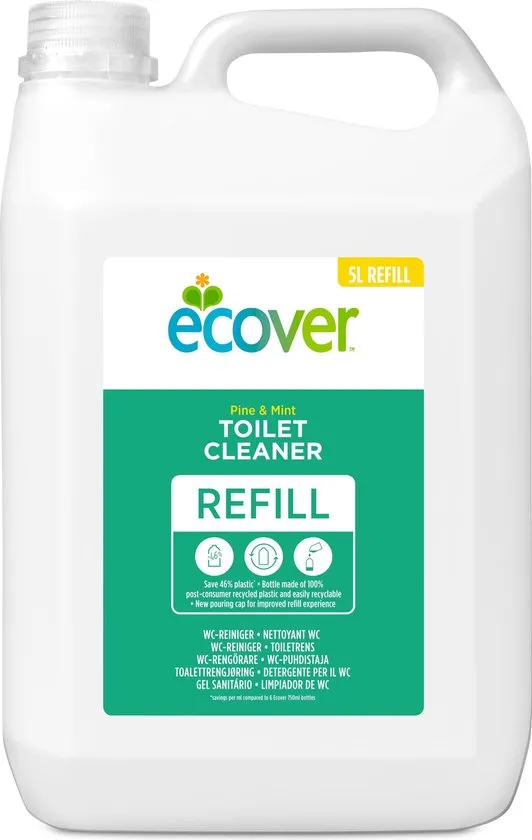 Ecover Toiletreiniger - Den & Munt - Voordeelpakket 5L