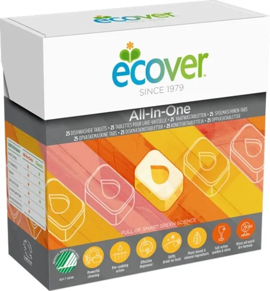 Ecover Vaatwastabletten 68 tabs All-in-One