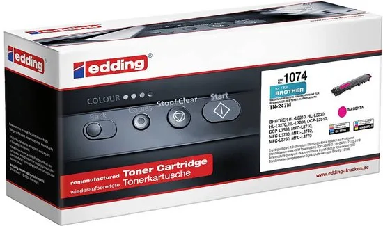 Edding Toner vervangt Brother TN-247M Compatibel Magenta 2300 bladzijden EDD-1074