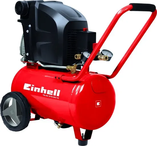 Einhell TE-AC 270/24/10 Compressor - 1800 W - 24 L - Max. werkdruk: 10 bar - Oliegesmeerd