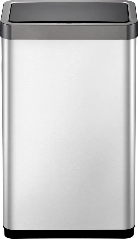 Eko Afvalbak Mirage Sensor 80 Liter Rvs Matzilver
