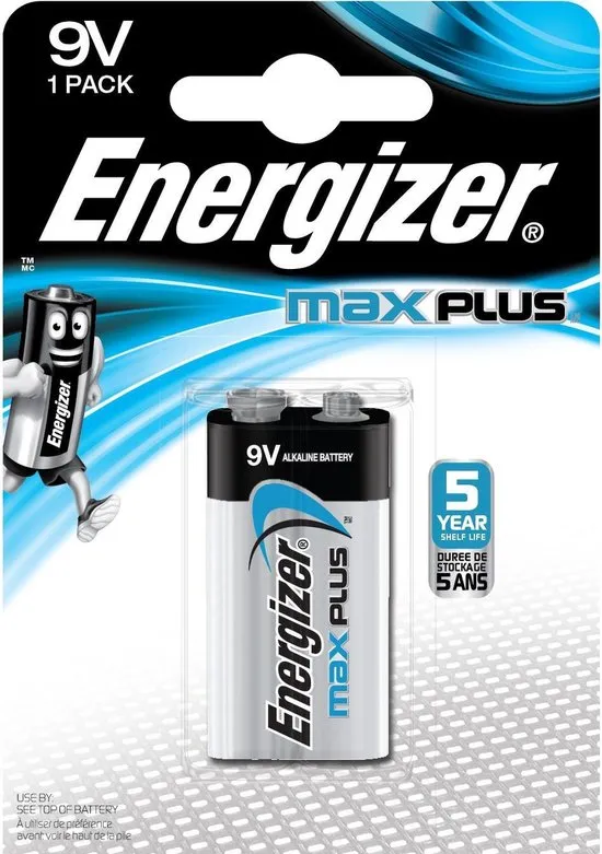 Energizer Max Plus Wegwerpbatterij 9V