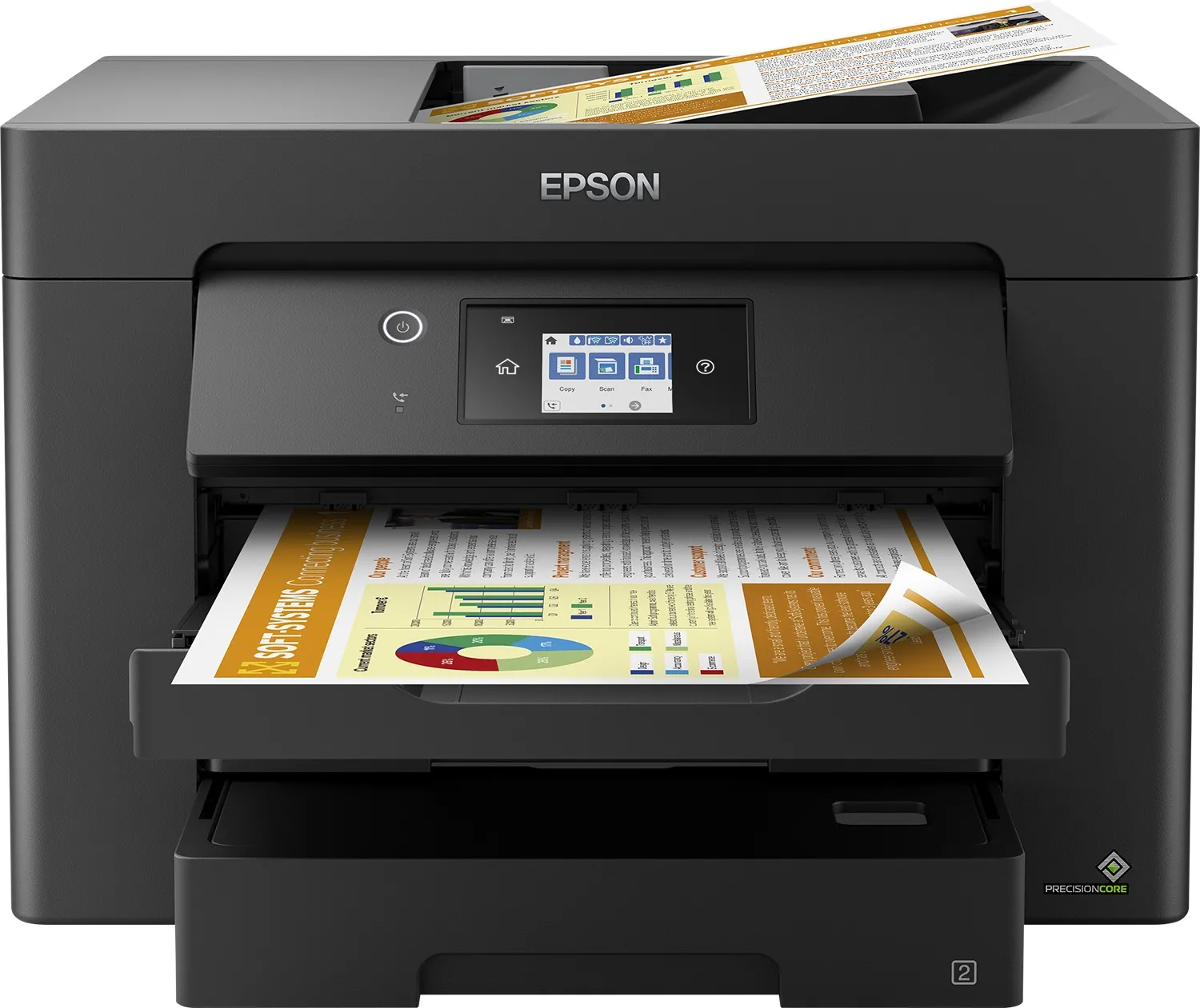 Epson WorkForce WF-7835DTWF All-in-one inkjet printer Zwart