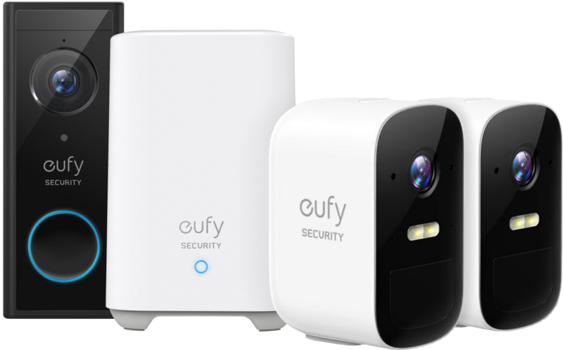 Eufycam by Anker 2C Duo Pack + Eufy Video Doorbell Battery
