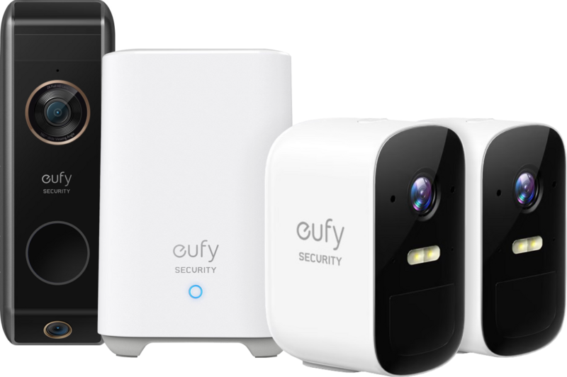 Eufycam by Anker 2C Duo Pack + Eufy Video Doorbell Dual 2 Pro