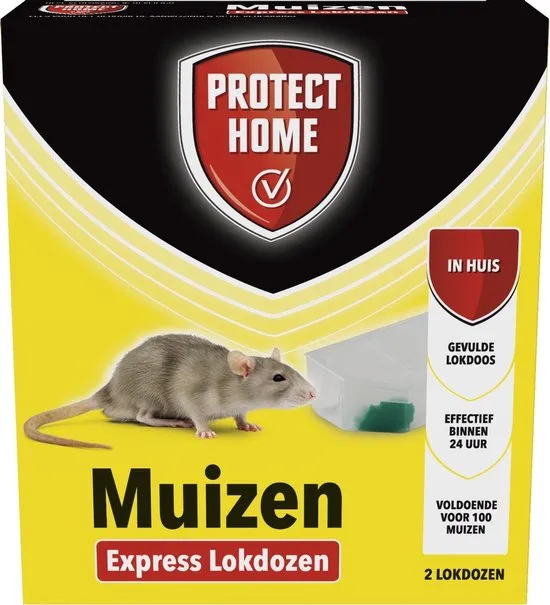 Express Lokdoos tegen muizen Twee lokdoosjes verpakking