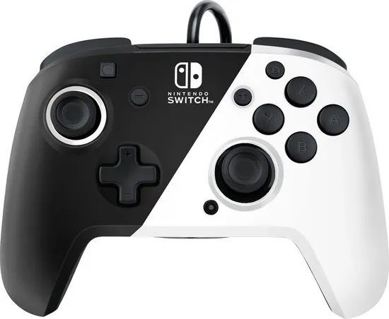 Faceoff Deluxe+ Audio Nintendo Switch Controller - Zwart/Wit