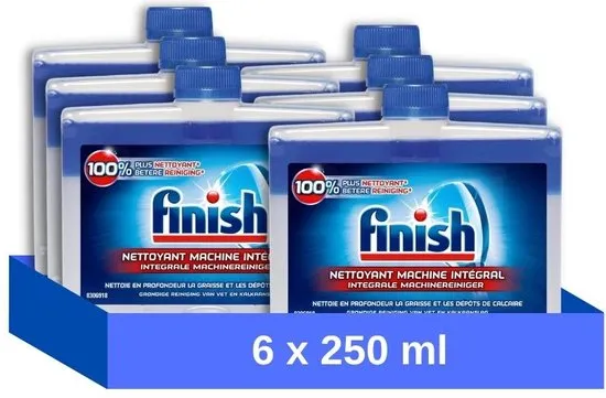 Finish Vaatwasmachine Reiniger - Regular - 250 ml - 6 stuks - Voordeelverpakking