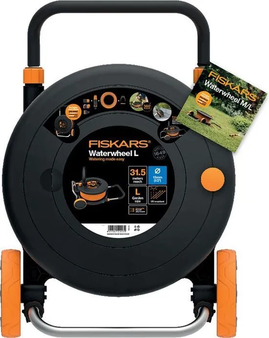 Fiskars - Waterwheel L With 30m Hose