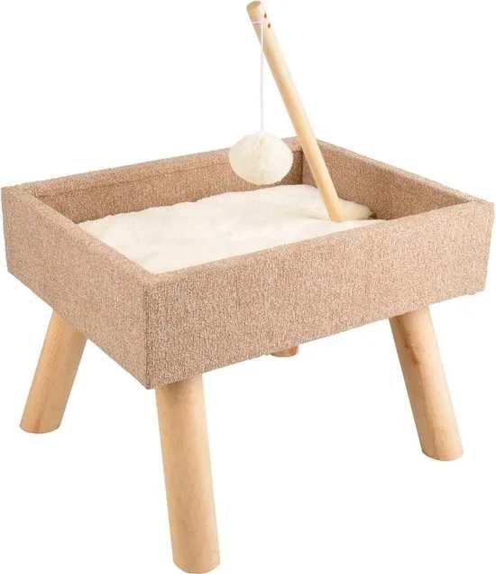FLAMINGO Kattenbed Scandi - Beige - 43,5x40x54,5 cm