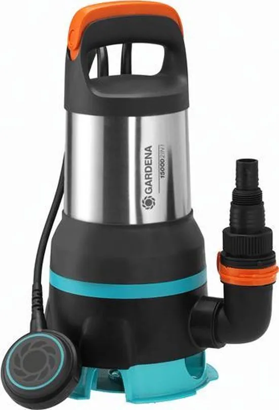Gardena Vuilwater- Dompelpomp 15000 Rvs 28,6 X 46 Cm Zwart