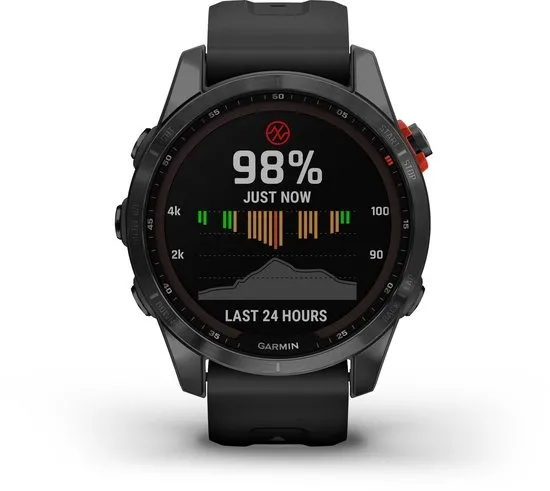 Garmin fenix 7S Solar Multisport Smartwatch - Geavanceerde GPS Watch - Multisport - 10ATM Waterdicht - Zwart