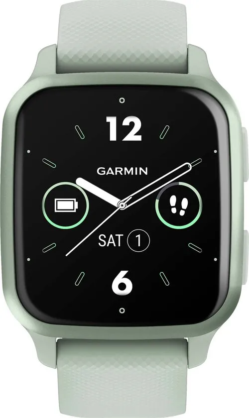 Garmin Venu Sq 2 - Health Smartwatch - Amoled display - 10 dagen batterij - Cool Mint