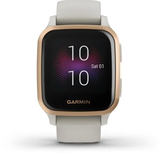 Garmin Venu Sq Music - Smartwatch - Beige/roségoud