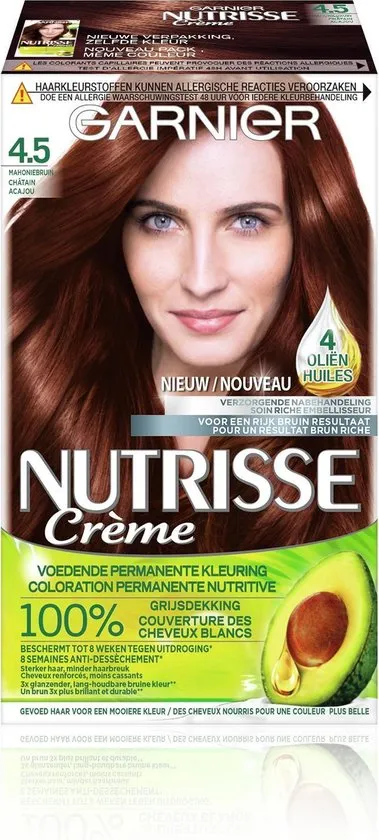 Garnier Nutrisse Crème 45 - Mahonie Bruin - Haarverf