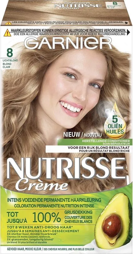 Garnier Nutrisse Crème 80 - Natuurlijk Lichtlond - Haarverf