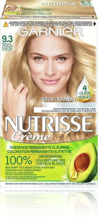 Garnier Nutrisse Crème  93 - Zeer Licht goudblond - Haarverf