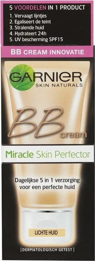 Garnier Skinactive Face SkinActive – BB Cream Classic Medium 5-in-1 Dagverzorging - 50ml – Getinte Dagcrème