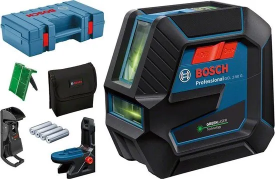 GCL 2-50 G combilaser | in transportkoffer | incl. 4x batterij (AA) | laserrichtbord