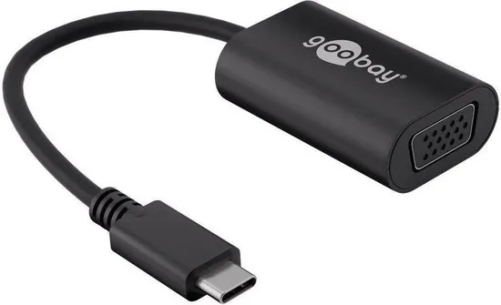 Goobay USB 3.1 (Typ C) zu VGA Adapter [USB-Cª-Stecker, VGA-Buchse]