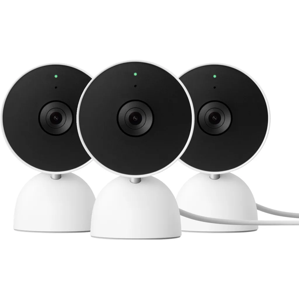 Google Nest Cam Indoor Wired 3-pack