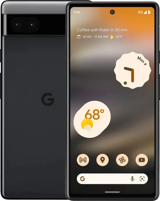 Google Pixel 6A 5G - 128GB - Charcoal (Zwart) - Dual SIM